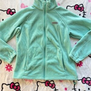 Columbia Light Green Fleece Jacket